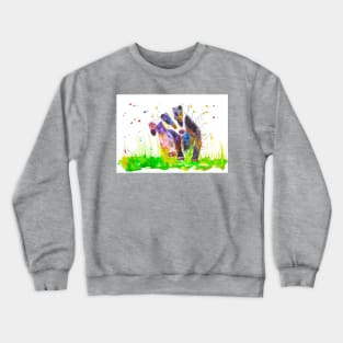 Badger scratching himself Crewneck Sweatshirt